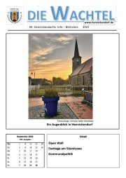 Titelansicht der aktuellen Ausgabe der Wachtel