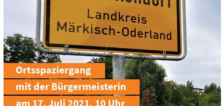 Tour of Hennickendorf with the mayor