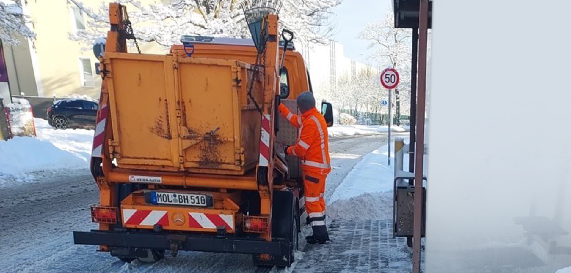 Winter service vehicle in Rüdersdorf