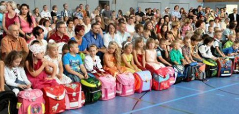 School enrolment ceremony at Rüdersdorf primary and secondary school 2012