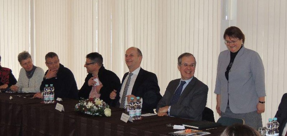 High-profile visit to the grammar school