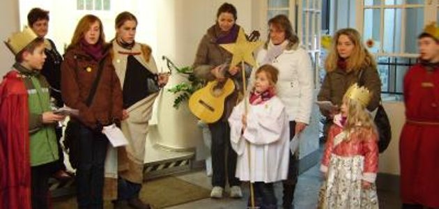 Die Sternsinger im Rathaus