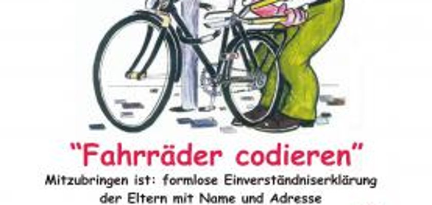 Fahrradcodierung in Rüdersdorf
