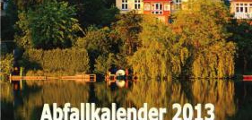 Abfallkalender für das Jahr 2013 erschienen