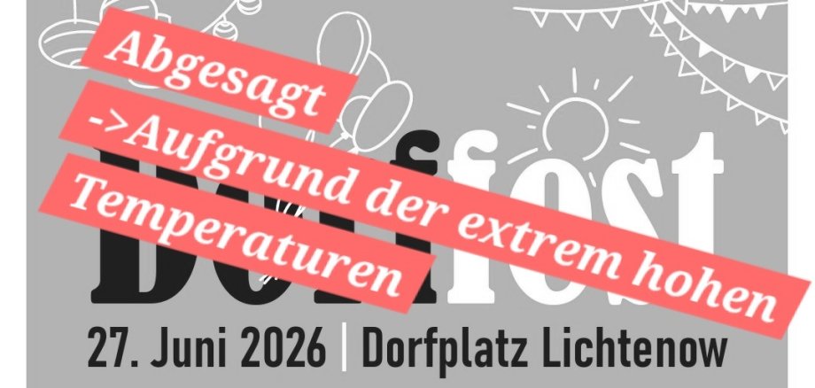 ABsgae Dorffest Lichtenow