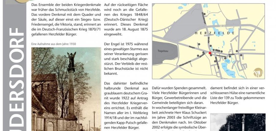 Historische Tafel mutwillig beschädigt