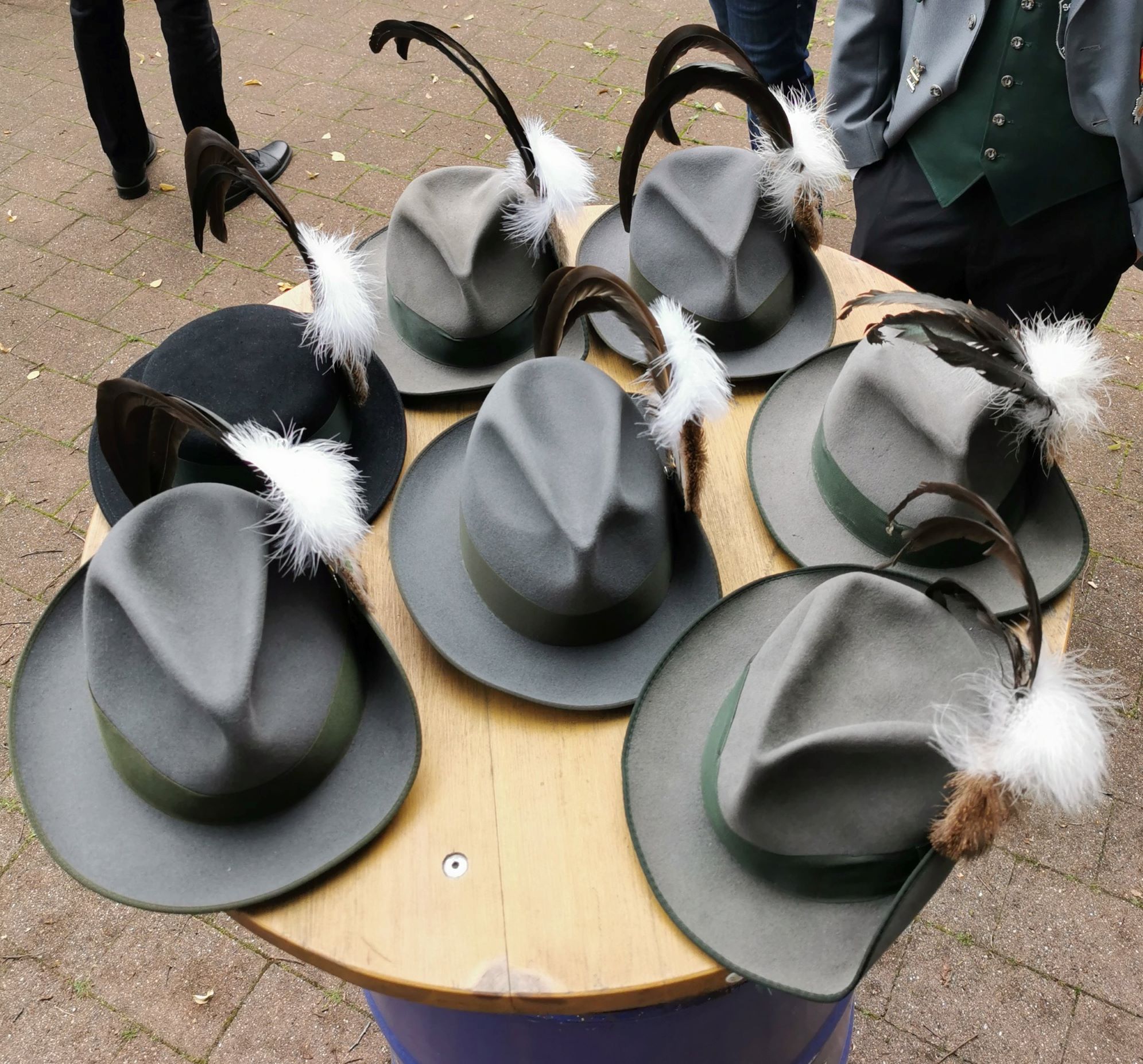 Hüte des Schützenvereins