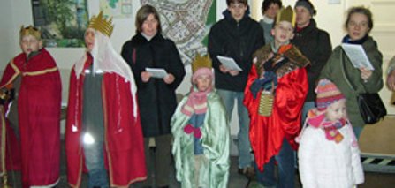 Колядники в ратуші Рюдерсдорфа