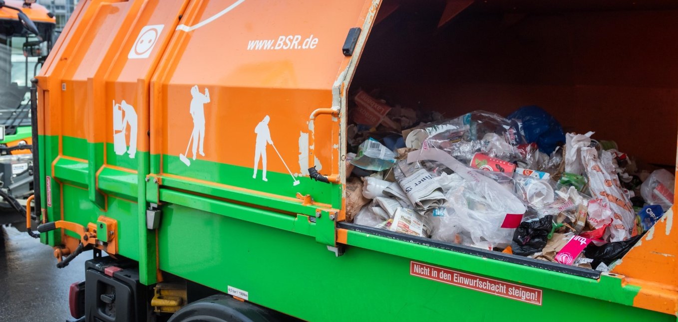 BSR Pressefoto eines Müllautos