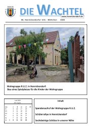 Titelansicht der aktuellen Ausgabe der Wachtel