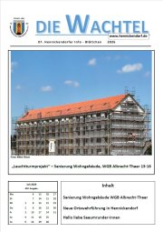 Titelansicht der aktuellen Ausgabe der Wachtel
