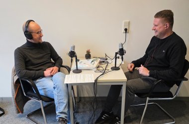 Making-off-Aufnahme des Podcasts