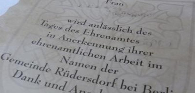 Aufruf zum Tag des Ehrenamts 2010