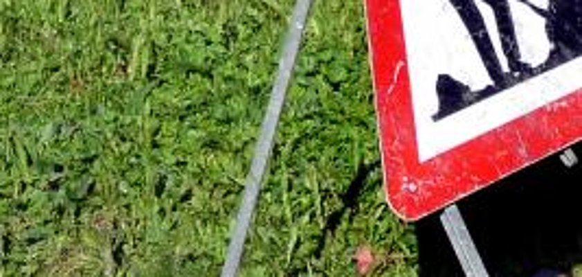 Baumaßnahme der Telekom in der Woltersdorfer Straße in Rüdersdorf
