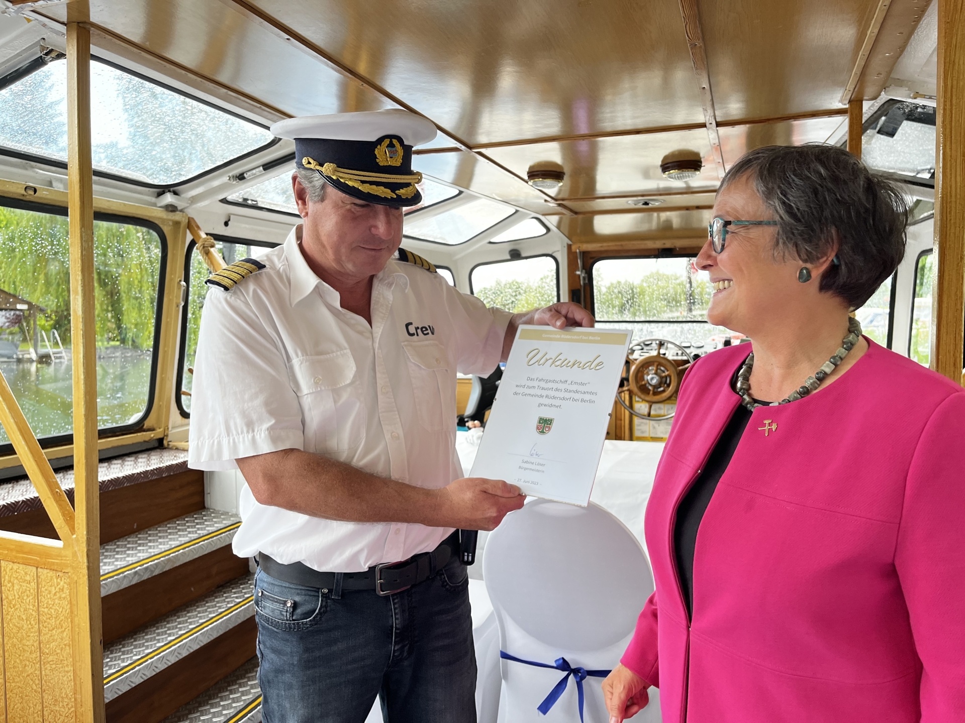 Eheschließungen auf dem Wasser