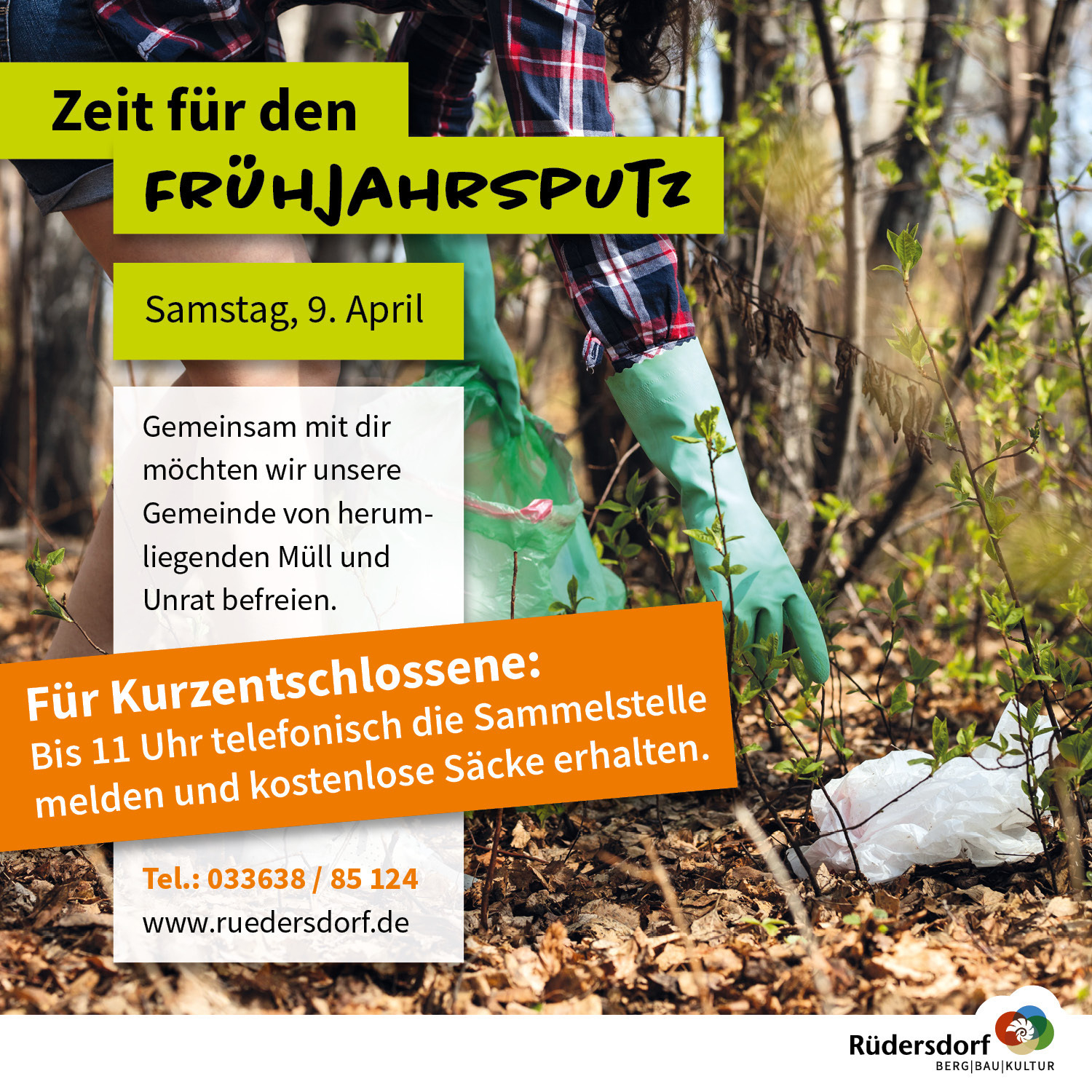 Frühjahrsputz im Gemeindegebiet - Infos für Kurzentschlossene