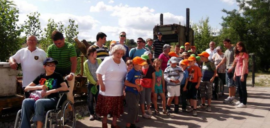 Kinder aus Tschernobyl zu Besuch im Rüdersdorfer Museumspark