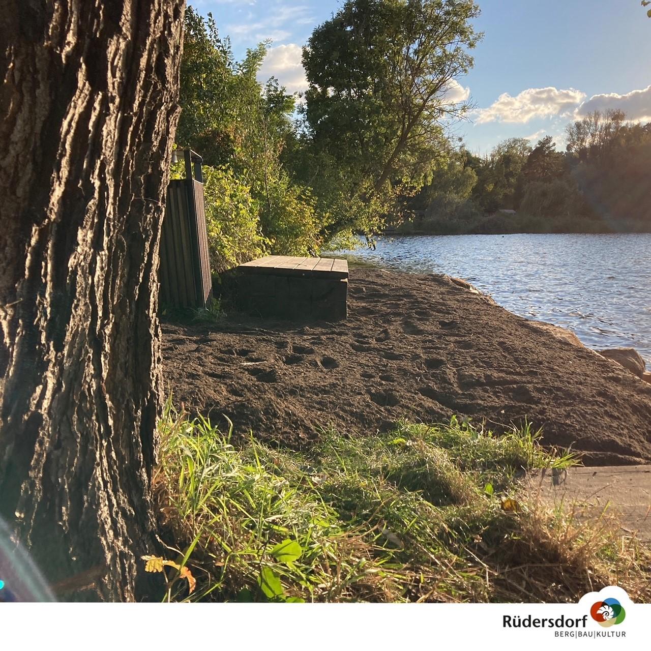 Land gewonnen - Sitzplatz wieder hergestellt