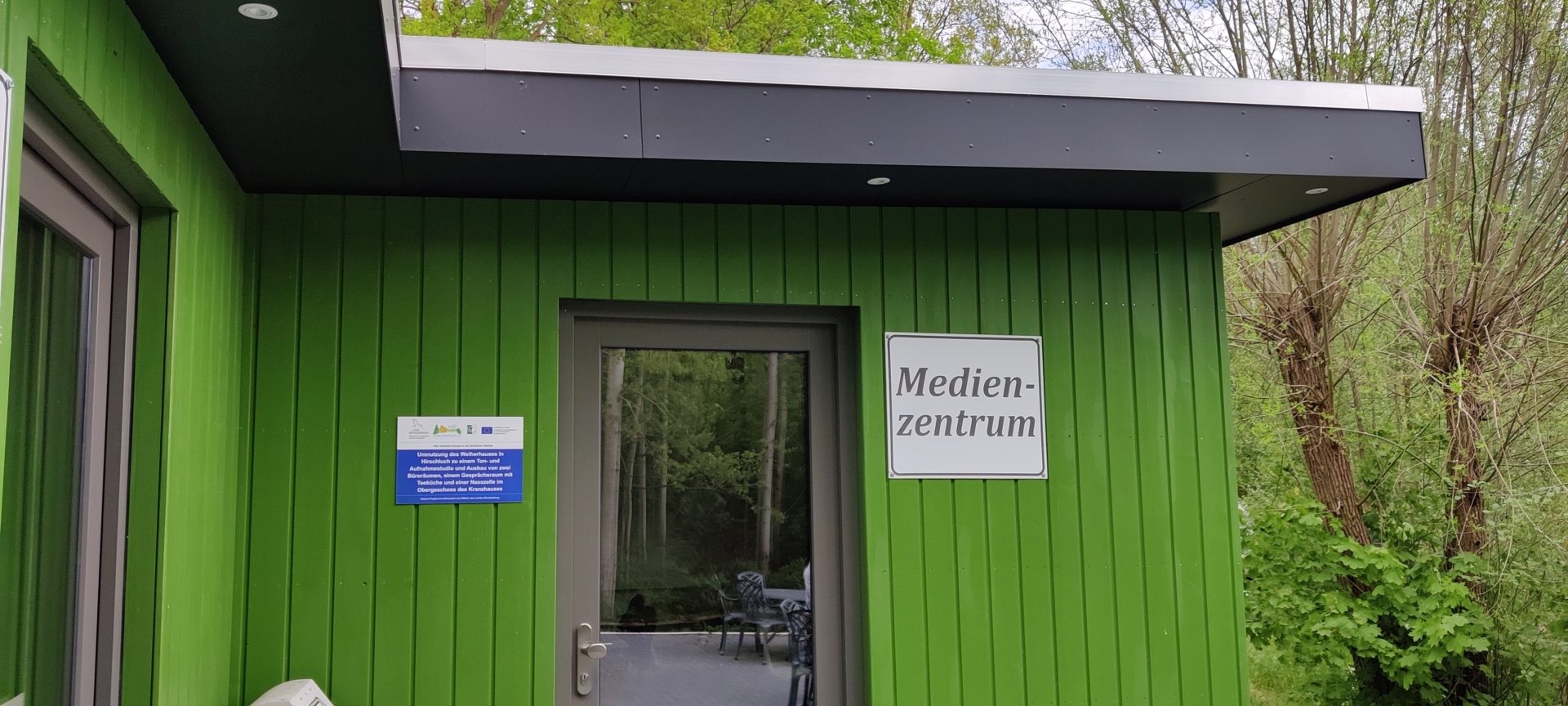 Projektbeispiel, Sanierung Weiherhaus Hirschluch zur Nutzung als Medienzentrum, LAG Märkische Seen