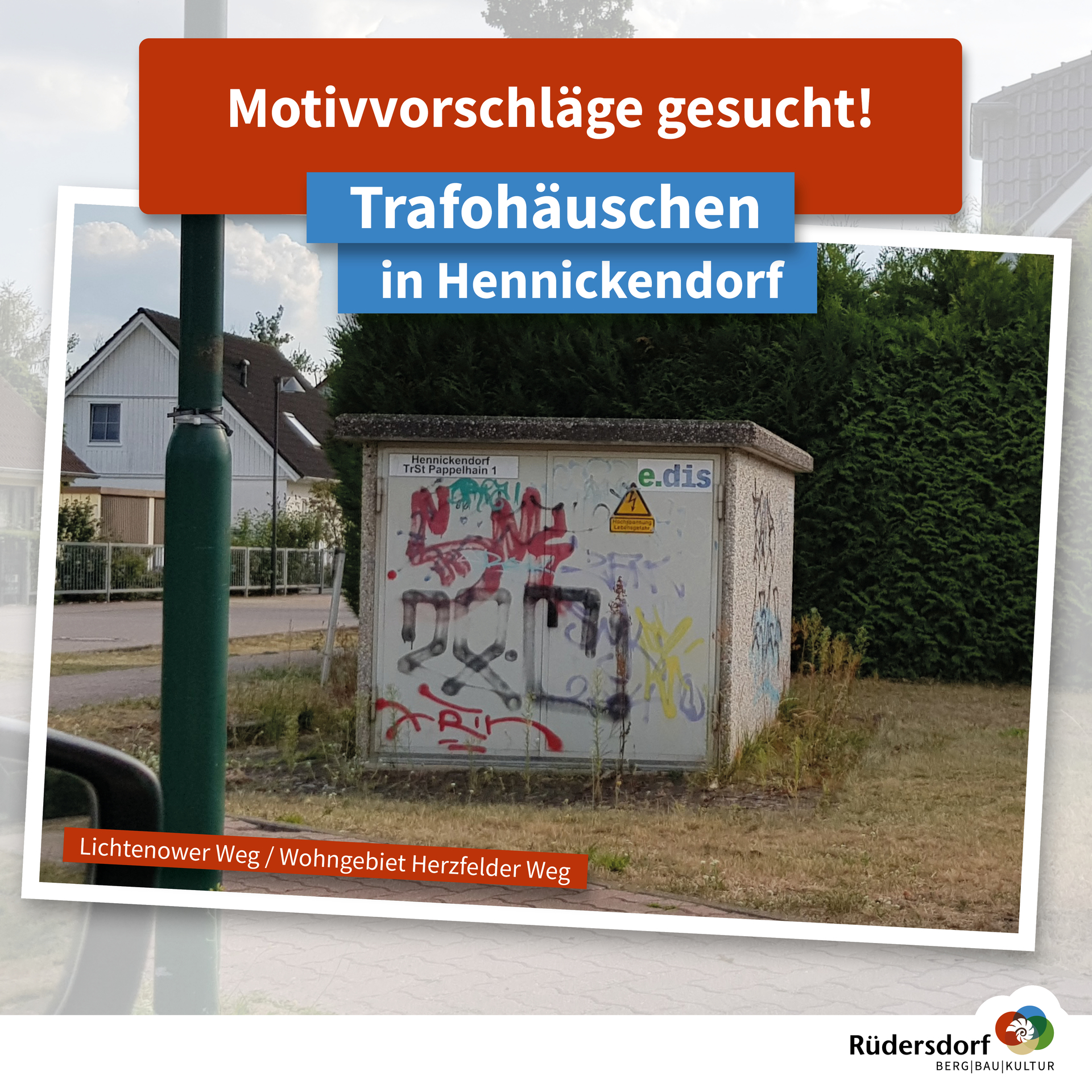 Motivvorschläge für die E.DIS-Trafostation "Pappelhain" in Hennickendorf gesucht