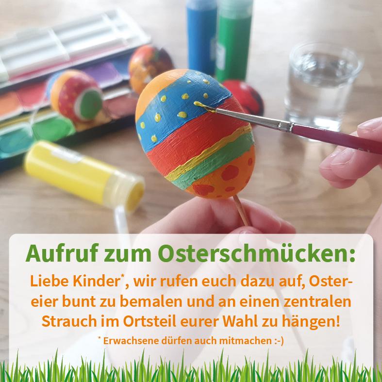 Aufruf zum Osterschmücken