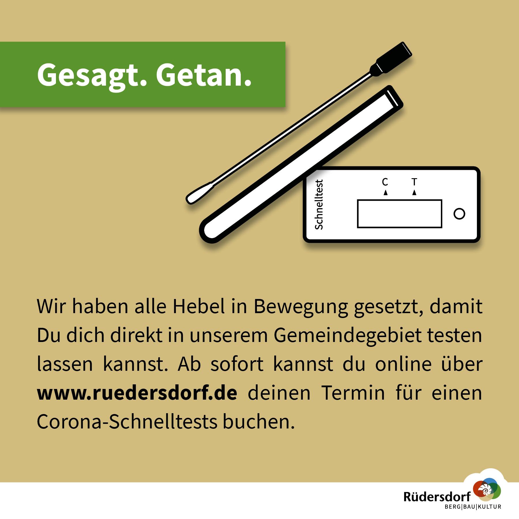 Rüdersdorf schafft eigene Infrastruktur für Corona - Schnelltests in allen Ortsteilen