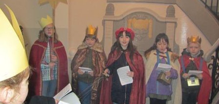 Sternsinger zu Gast im Rüdersdorfer Rathaus